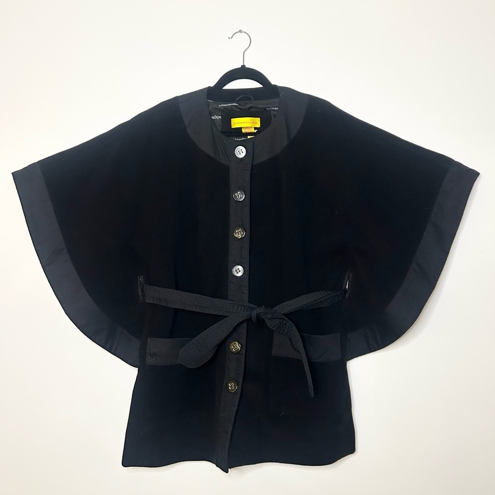 Catherine Malandrino Wool, Cashmere, Silk Kimono Cape Jacket